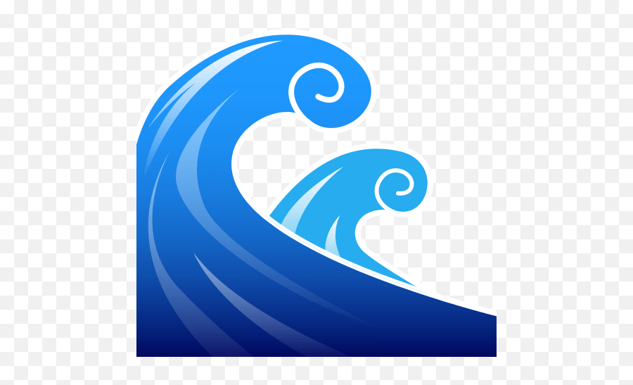 Water Wave Emoji For Facebook Email Sms - Ocean Wave Emoji,Waves Emoji