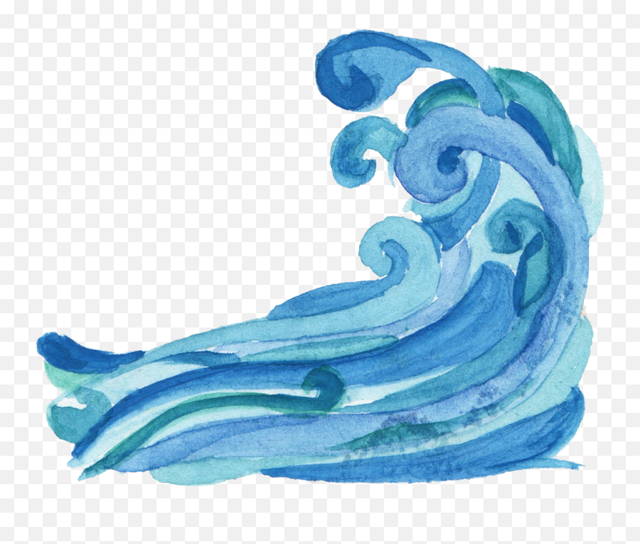 Paint Waves Blue Aesthetic Freetoedit - Spirit Lead Me Where My Trust Is Without Borders Sticker Emoji,Blue Wave Emoji