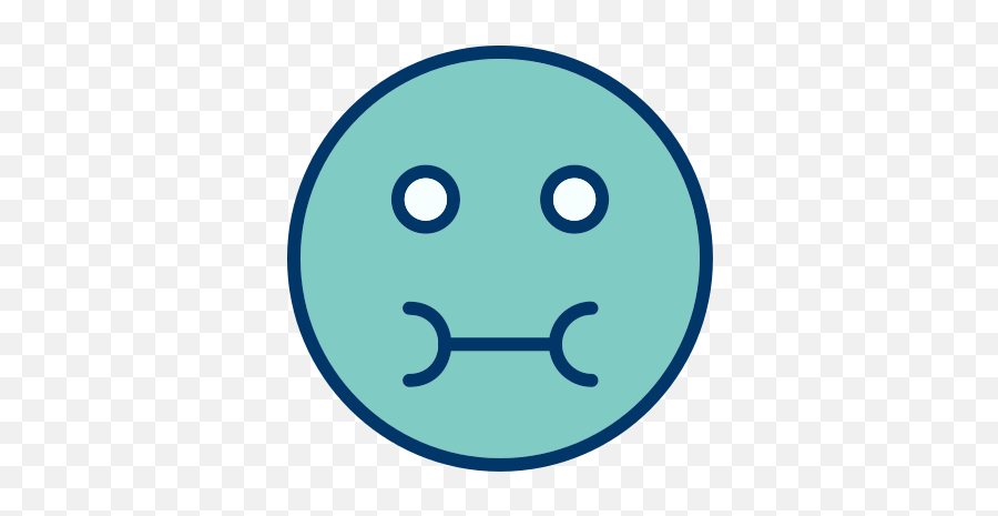 Emoticon Face Sick Smiley Free Icon - Emot Sakit Di Wa Emoji,Sick Face Emoticons