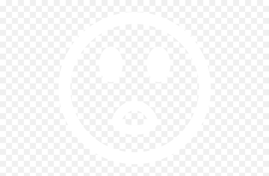 White Surprised Icon - Plus Icon White Transparent Emoji,Surprised Emoticon