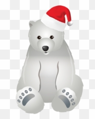 Clip Art Polar Bear Christmas Emoji,Polar Bear Emoji