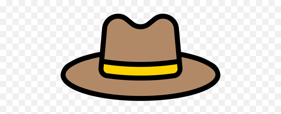 Hat Icon Of Colored Outline Style - Available In Svg Png Cowboy Hat Emoji,Cowboy Hat Emoji