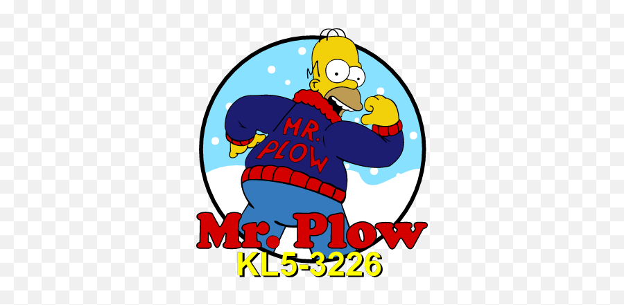 Mr Plow Homer - Decals By Boltonnorks Community Gran Cartoon Emoji,Knight Emoji