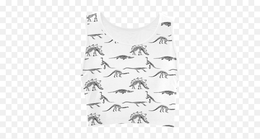 Dino Womenu0027s Crop Top Model T42 Id D597768 - Active Tank Emoji,Dino Emoji