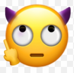 Devils Emoji - Rolling Eyes Apple