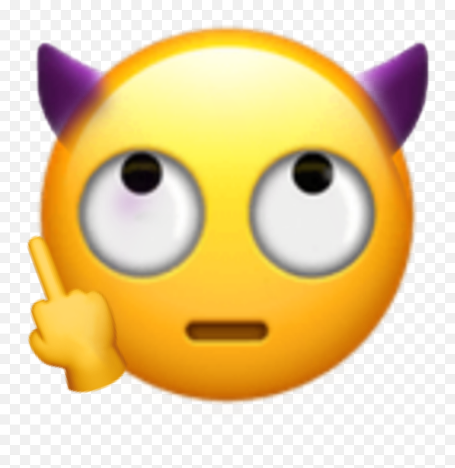 Devils Emoji - Rolling Eyes Emoji Apple,Crossed Eyed Emoji
