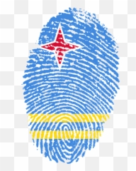 Aruba Flag Fingerprint - Bd Emoji