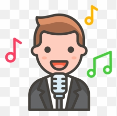 Hd Man Singer Png Transparent Emoji - Pizzaexpress