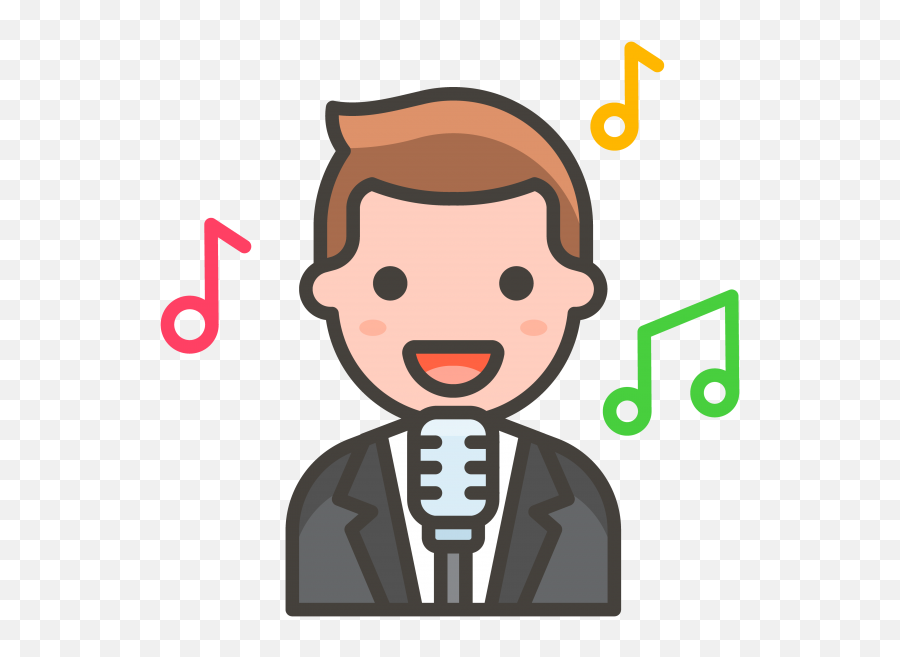 Hd Man Singer Png Transparent Emoji - Pizzaexpress,Singer Emoji