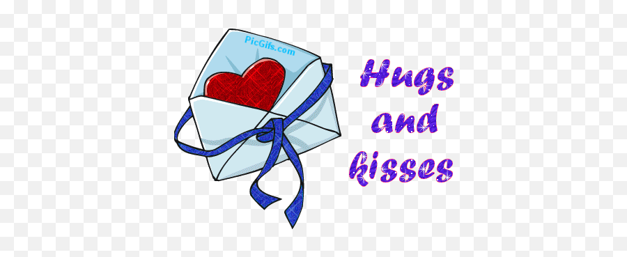 Kiss Clipart Gif - Hugs And Kisses Animated Gif Emoji,Hug Emoji Gif