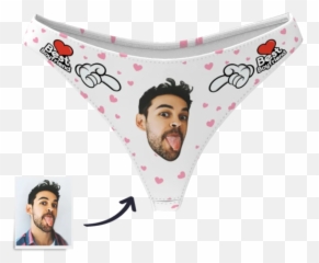 Womens Thong Panty - Panty With Face Emoji,Panties Emoji