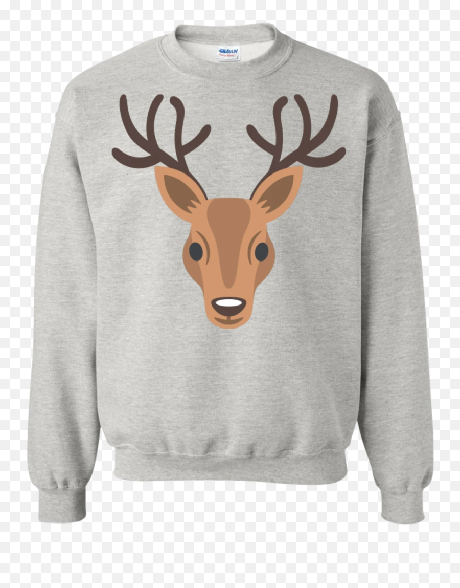 Deer Head Emoji Sweatshirt - Balenciaga Black Crew Neck Sweatshirt,Deer Emoji