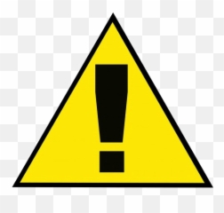 Danger Sign - Transparent Background Emoji