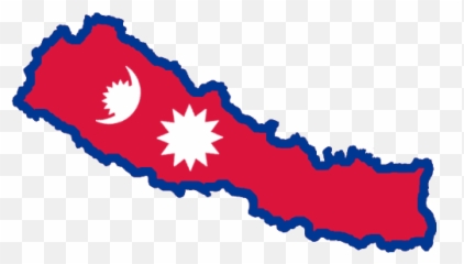 Wildinteresting Flag Map Of Nepal - Png free With Emoji