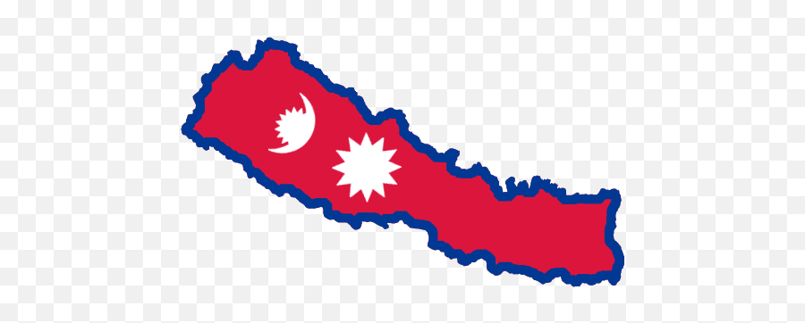 Wildinteresting Flag Map Of Nepal - Map Of Nepal Png Free Nepal Map With Flag Png Emoji,Nepal Flag Emoji