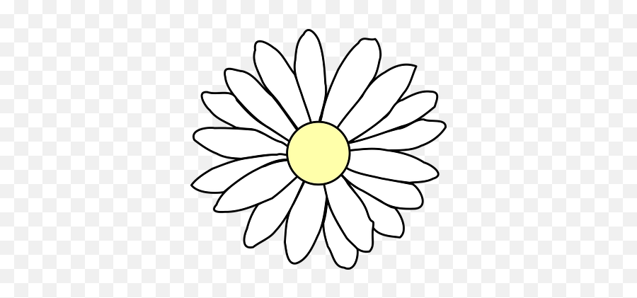 200 Free Yellow Flowers U0026 Flower Vectors - Pixabay White Flower Drawing Png Emoji,White Flower Emoji