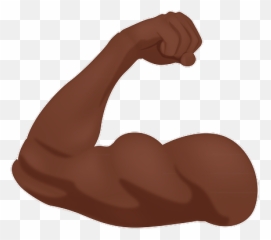 Strong Arm Emoji Get Your Favorite Emoji Stickers - Black Strong Arm Emoji,Arm Emoji