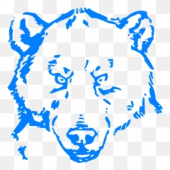 Bear Head Angry - Png Transparent Black And White Emoji