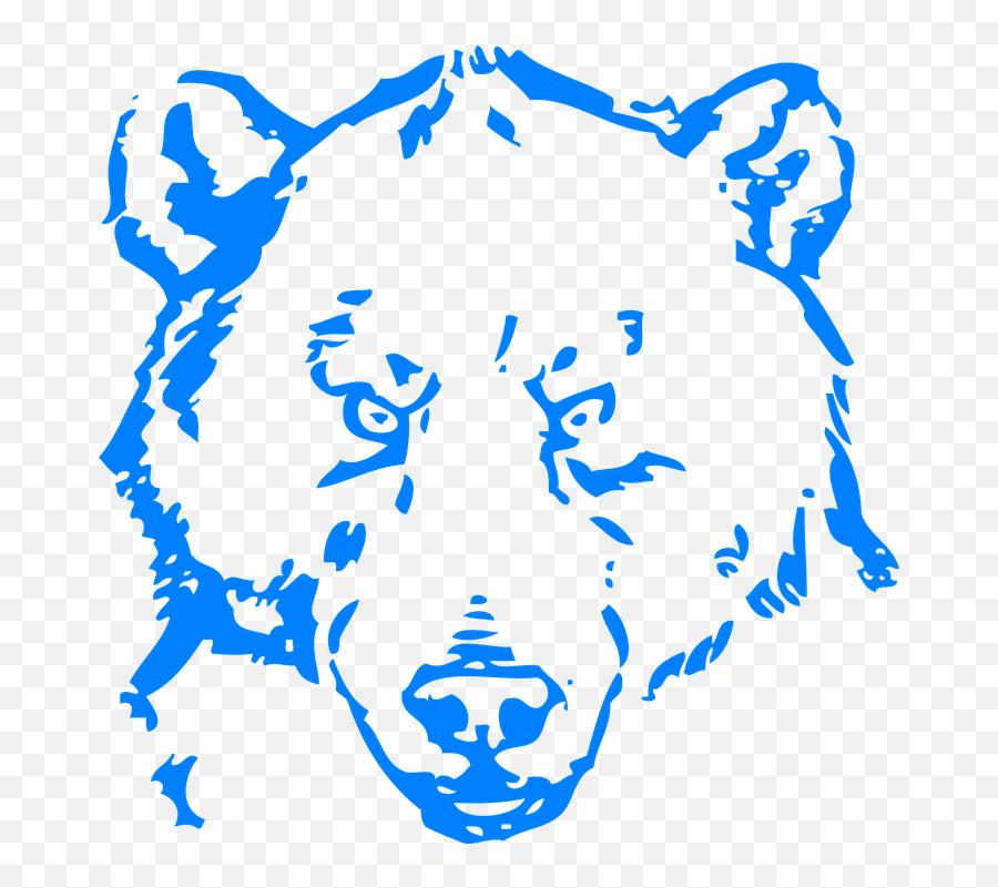 Bear Head Angry - Bear Png Transparent Black And White Emoji,Angry Bear Emoji