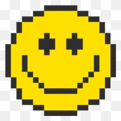 Pixelated Smiley Face Graphic - Emoji Spreadsheet Pixel Art,Mask Emoji