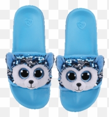 Ty Slush Reversible Sequin Beanie Boo - Flippables Slippers Emoji