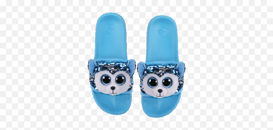 Ty Slush Reversible Sequin Beanie Boo - Ty Flippables Slippers Emoji,Emoji Slides