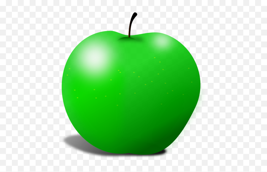 Vector Graphics Of Green Apple With Two - Drawing Green Apple Emoji,Emoji Valentines Cards