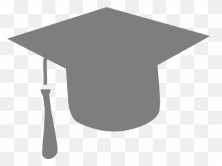 Graduation College Silhouette Grey Hat - Emoji