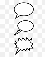Speech Balloon 3 Types - Bubble Emoji