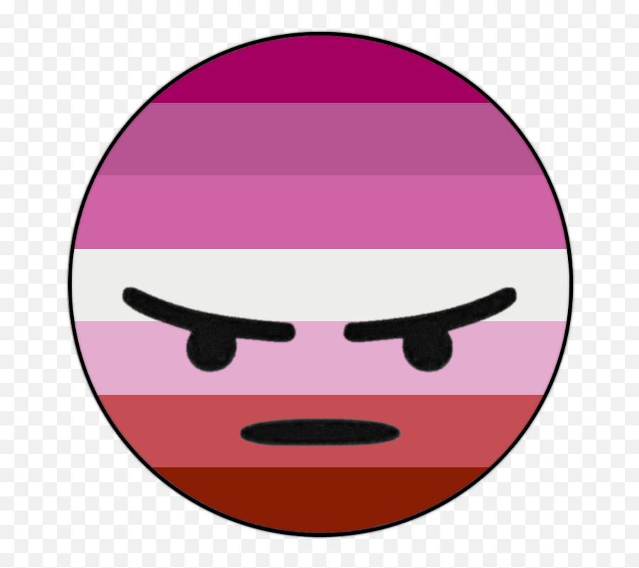 Lesbianangery - Circle Emoji,Lesbian Emoticon