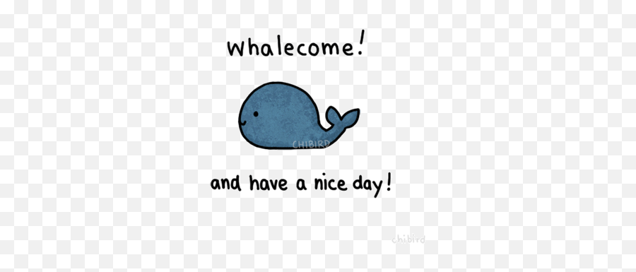 Whale Chibird Transparent Png Clipart - Cute You Re Welcome Gif Emoji,Whale Emoticon Text