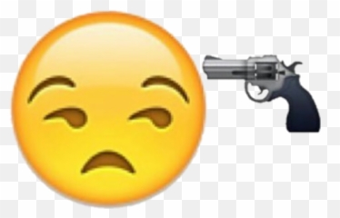 Pistol Kill Death Negative - Can T Stand Emoji,Pistol Emoticon