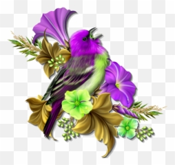 Beautiful Bird And Flower Art Emoji,Peacock Emoji