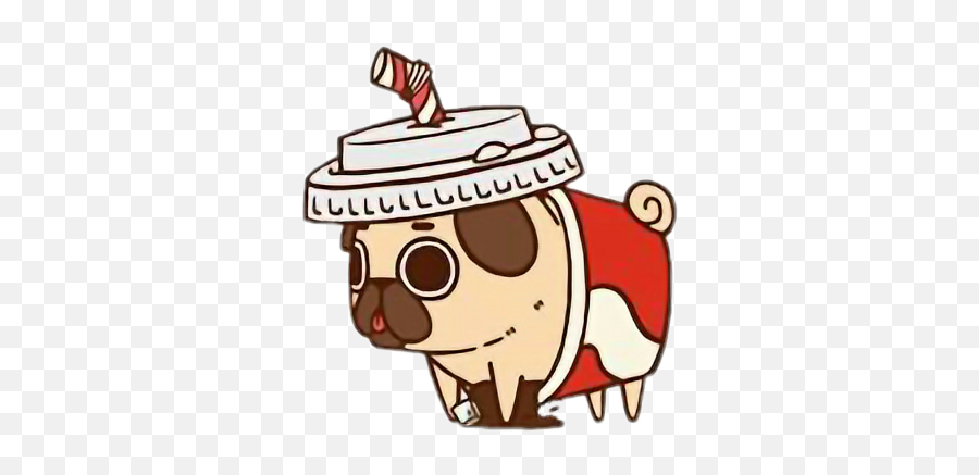 Coffee Dog - Puglie Pug Emoji,Coffee Dog Emoji