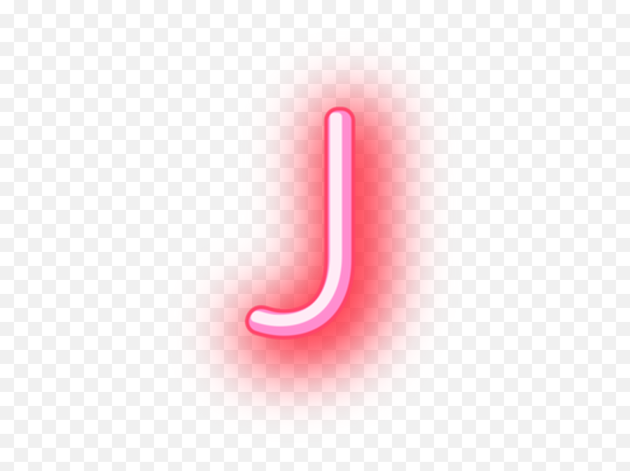 J Neon Letter - Plot Emoji,J Emoji