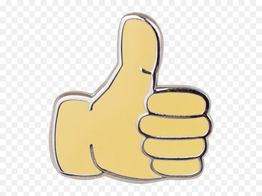 Download Thumbs Up Emoji Pin - Thumb Signal,Emoji Thumbs Up