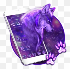 Spiky Snow Wolf Theme - Smartphone Emoji,Wolf Emojis
