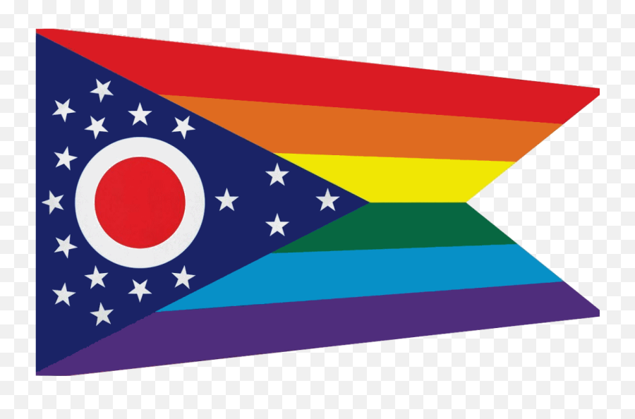 Rainbow And Pink Triangle Flags - Ohio Square Flag Emoji,Texas Flag Emoticon