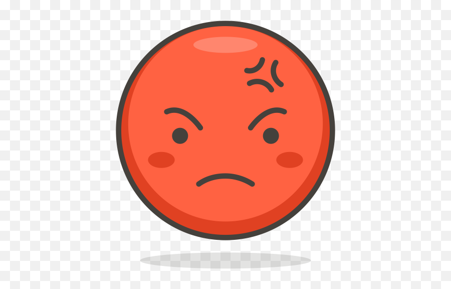 Angry Emoji Icon Of Colored Outline Style - Available In Svg Red Traffic Light Emoji,Orange Ribbon Emoji