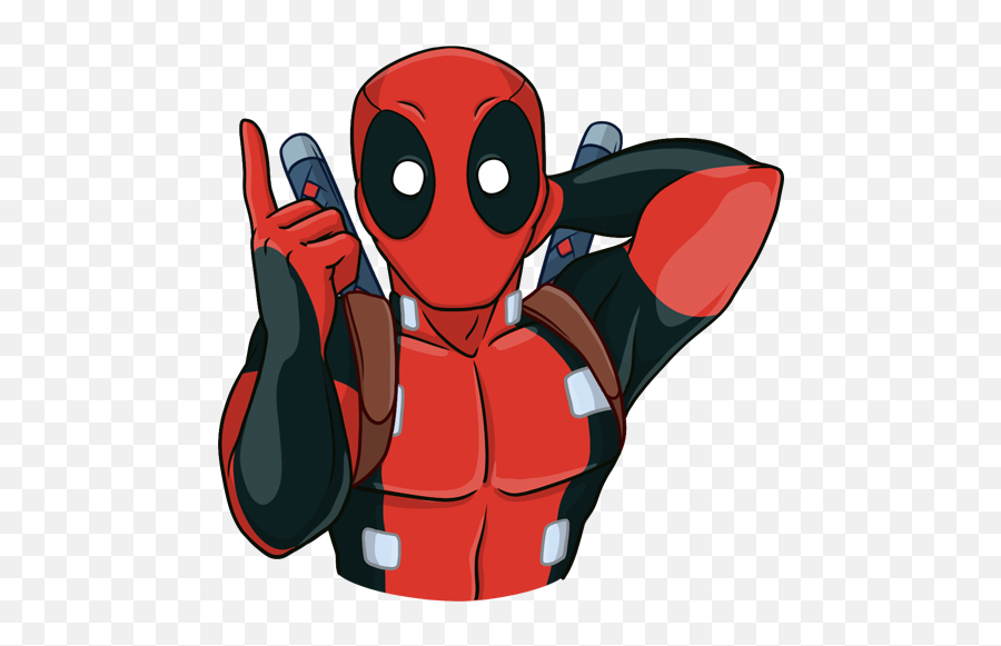 Vk Sticker 13 From Collection Deadpool Download For Free Emoji,Deadpool Emoji Download