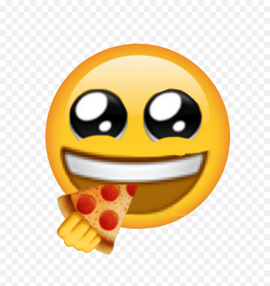 Emoji Pizza Half The Americans On A Sticker By Fear Me - Happy,Pizza Emoji