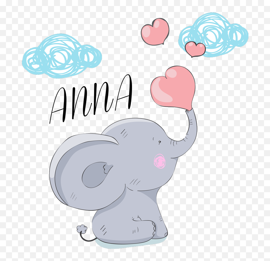 Name Translations Wall Decal - Imagenes Quiut De Elefantes Bebes Emoji,Elephant Emoji