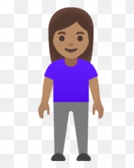 Medium Skin Tone Emoji - Woman Standing