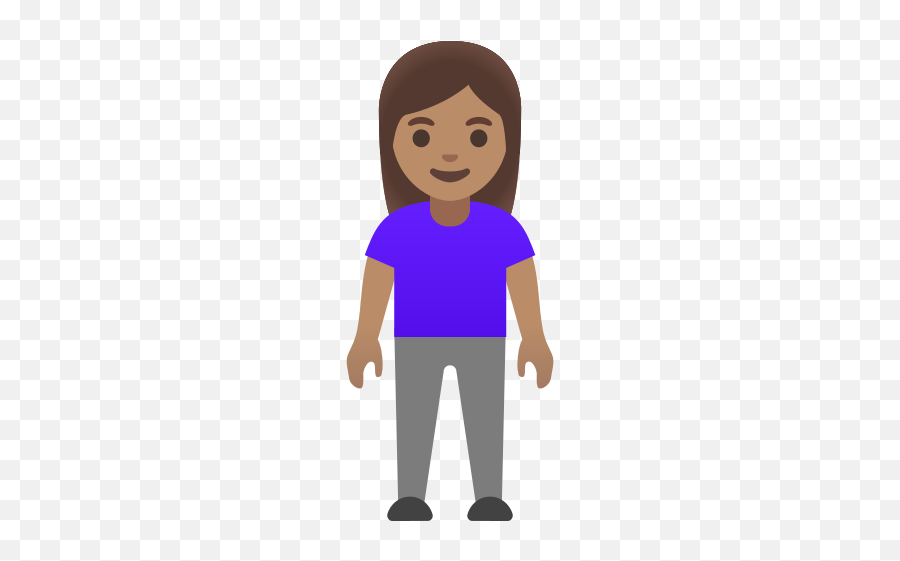 Medium Skin Tone Emoji - Woman Standing Emoji,Arms Crossed Emoji
