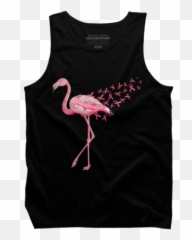 New Art Styles Mens Tank Tops - Sleeveless Shirt Emoji,Pink Flamingo Emoji