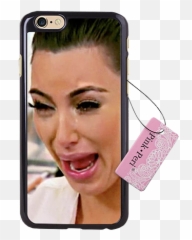 Kim Kardashian Crying Face Png Picture - Kardashian Meme Phone Case Emoji,Kim K Emoji