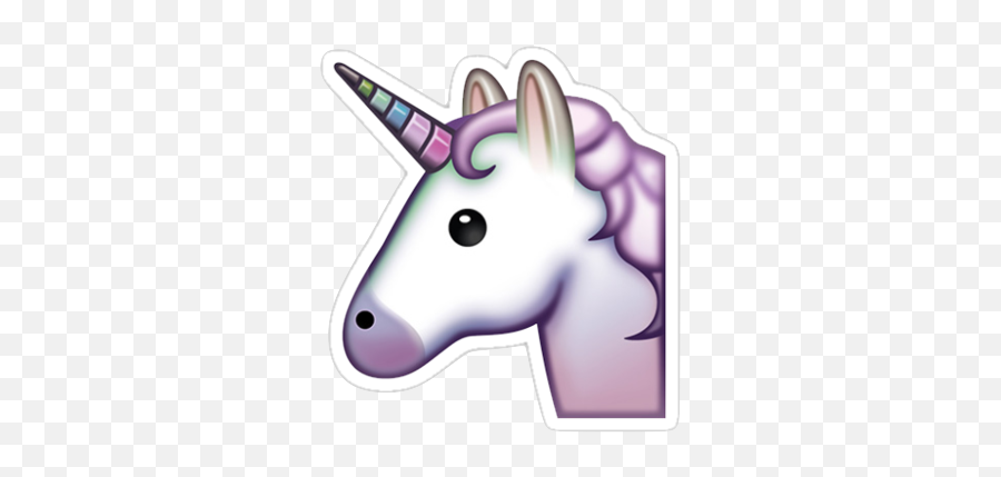 Erin Hallett - Unicorn Emoji Sticker,Unicorn Emoji