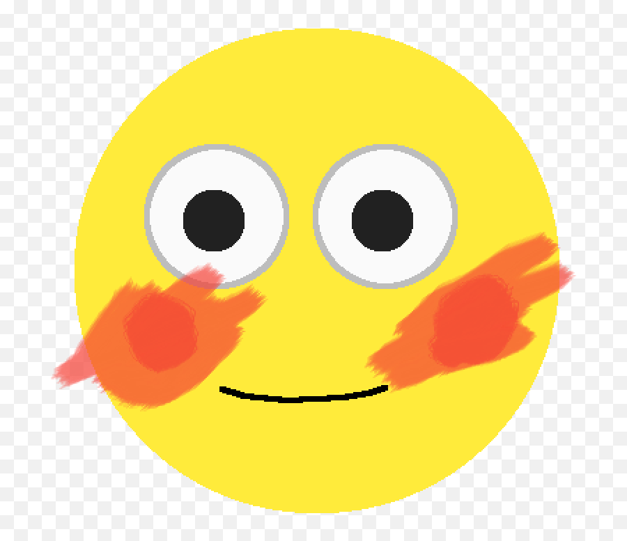 Pixilart - Smiley Emoji,Blush Emoticon