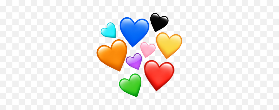 Emoji Rainbow Heart Smiley Love Cute - Heart,Rainbow Emoji