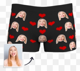 Wedding Custom Boxers And Socks - Boxers With My Face On Them Emoji,Emoji Underwear